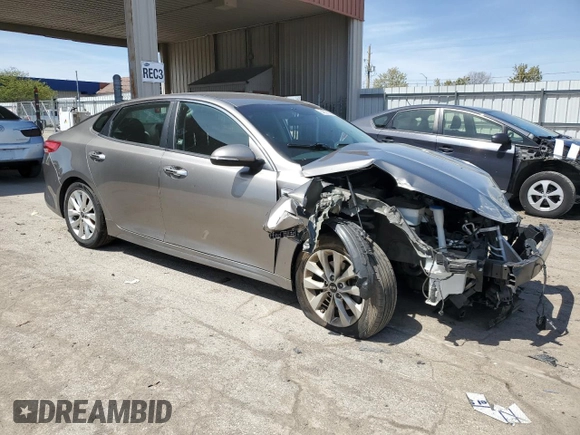 2018 Kia Optima LX with VIN 5XXGT4L31JG256909, listed as a Copart auction lot 54837355 with 87,900 mi miles and Clean title. Bid and sale history available at DreamBid. Image 4.