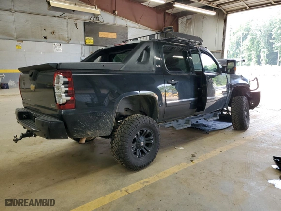 2010 Chevrolet Avalanche LTZ with VIN 3GNVKGE01AG226716, listed as a Copart auction lot 63428994 with 0 mi miles and Salvage Title. Bid and sale history available at carsss.com. Image 3.