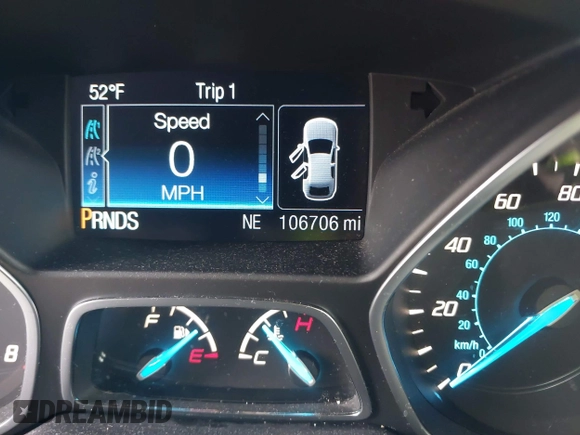 2015 Ford Escape Titanium with VIN 1FMCU0J98FUA19911, listed as a IAAI auction lot 41750596 with 106,706 mi miles. Bid and sale history available at carsss.com. Image 15.