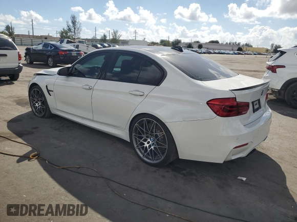 2018 BMW M3 z VIN WBS8M9C51J5G86228, wystawiony jako Copart lot #43836665 z przebiegiem Nie podano mil oraz Szkoda całkowita • Salvage title. Historia ofert i sprzedaży dostępna na DreamBid. Obrazek 2.