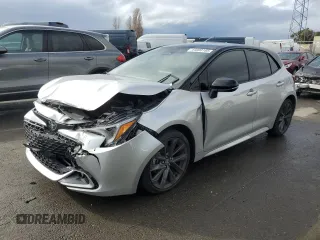 2024 Toyota Corolla Hatchback XSE with VIN JTNC4MBE3R3217745, listed as a Copart auction lot 44080185 with 9,356 mi miles and Salvage Title. Bid and sale history available at carsss.com. Image 1.