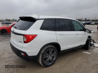 2021 Honda Passport EX-L z VIN 5FNYF8H55MB041554, wystawiony jako Copart lot #42879195 z przebiegiem 33 597 mil mil oraz Szkoda całkowita • Salvage title. Historia ofert i sprzedaży dostępna na DreamBid. Obrazek 3.