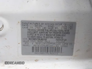 2021 Nissan Versa S with VIN 3N1CN8DV7ML860153, listed as a IAAI auction lot 42012994 with Not provided miles and . Bid and sale history available at DreamBid. Image 9.