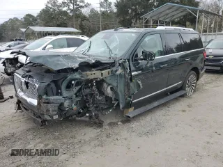 2021 Lincoln Navigator Reserve z VIN 5LMJJ2KT3MEL14652, wystawiony jako Copart lot #44128165 z przebiegiem Nie podano mil oraz Szkoda całkowita • Salvage title. Historia ofert i sprzedaży dostępna na DreamBid. Obrazek 1.
