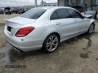 2016 Mercedes-Benz C 300 with VIN 55SWF4JB2GU157782, listed as a Copart auction lot 53893975 with 105,385 mi miles and Salvage Title. Bid and sale history available at carsss.com. Image 3.
