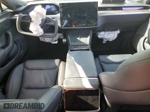 2021 Tesla Model S Long Range with VIN 5YJSA1E59MF441715, listed as a Copart auction lot 56667755 with Not provided miles and Salvage title. Bid and sale history available at DreamBid. Image 8.