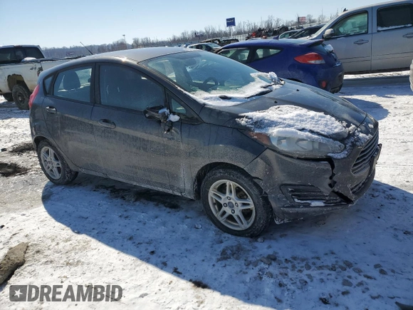 2018 Ford Fiesta SE with VIN 3FADP4EJ2JM112843, listed as a Copart auction lot 46143945 with 85,467 mi miles and Salvage Title. Bid and sale history available at DreamBid. Image 4.