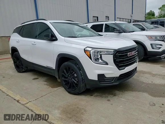 2023 GMC Terrain SLE with VIN 3GKALTEG5PL204054, listed as a Copart auction lot 58471455 with 41,825 mi miles and Salvage title. Bid and sale history available at DreamBid. Image 14.