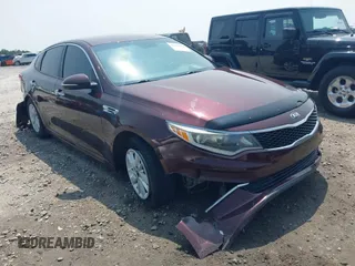 2016 Kia Optima LX with VIN 5XXGT4L36GG115293, listed as a IAAI auction lot 42383832 with 189,402 mi miles and . Bid and sale history available at DreamBid. Image 1.
