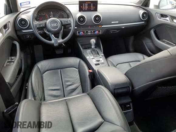 2018 Audi A3 Premium with VIN WAUAUGFF5J1018824, listed as a Copart auction lot 57607604 with 65,062 mi miles and Salvage Title. Bid and sale history available at DreamBid. Image 8.