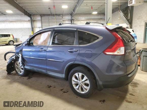 2013 Honda CR-V EX-L z VIN 2HKRM4H74DH601098, wystawiony jako Copart lot #50344245 z przebiegiem Nie podano mil oraz Szkody całkowita. Historia ofert i sprzedaży dostępna na DreamBid. Obrazek 2.