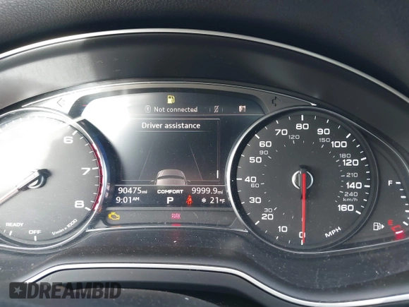 2017 Audi Q7 Premium with VIN WA1AAAF72HD022267, listed as a IAAI auction lot 41505690 with 90,475 mi miles and . Bid and sale history available at DreamBid. Image 7.