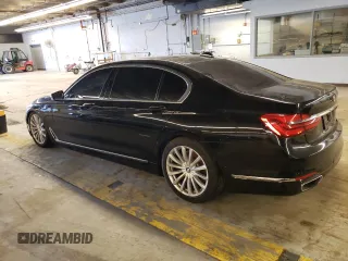 2016 BMW 7 Series 740i with VIN WBA7E2C5XGG547780, listed as a Copart auction lot 57895613 with 108,100 mi miles. Bid and sale history available at carsss.com. Image 2.