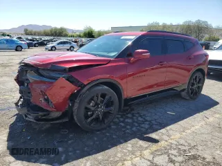 2019 Chevrolet Blazer RS z VIN 3GNKBERS1KS684676, wystawiony jako Copart lot #56251875 z przebiegiem 59 503 mil mil oraz Szkoda całkowita • Salvage title. Historia ofert i sprzedaży dostępna na DreamBid. Obrazek 1.