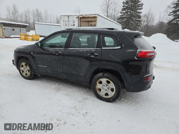 2015 Jeep Cherokee Sport with VIN 1C4PJMAB1FW609087, listed as a Copart auction lot 42592075 with 123,093 mi miles and Salvage Title. Bid and sale history available at carsss.com. Image 2.