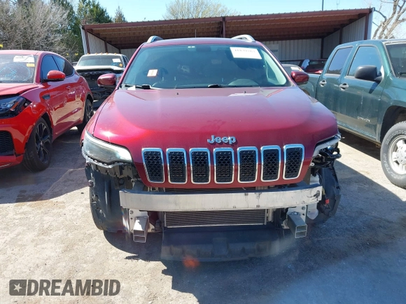 2019 Jeep Cherokee Latitude Plus with VIN 1C4PJLLB9KD312906, listed as a IAAI auction lot 41839763 with 168,248 mi miles. Bid and sale history available at carsss.com. Image 13.