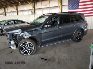 2018 Mercedes-Benz GLS 550 z VIN 4JGDF7DE9JB057393, wystawiony jako Copart lot #55358525 z przebiegiem 54 515 mil mil oraz Szkoda całkowita • Salvage title. Historia ofert i sprzedaży dostępna na DreamBid. Obrazek 1.
