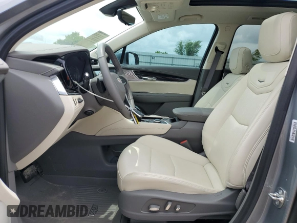 2024 Cadillac XT6 FWD Premium Luxury with VIN 1GYKPCRS2RZ741375, listed as a Copart auction lot 54308865 with 9,932 mi miles and Salvage title. Bid and sale history available at DreamBid. Image 7.