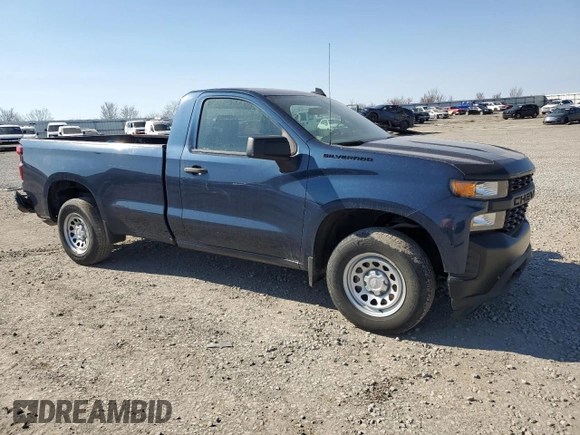 2021 Chevrolet Silverado 1500 Work Truck with VIN 3GCNWAEK7MG317098, listed as a Copart auction lot 46717245 with 30,943 mi miles and Salvage Title. Bid and sale history available at carsss.com. Image 4.