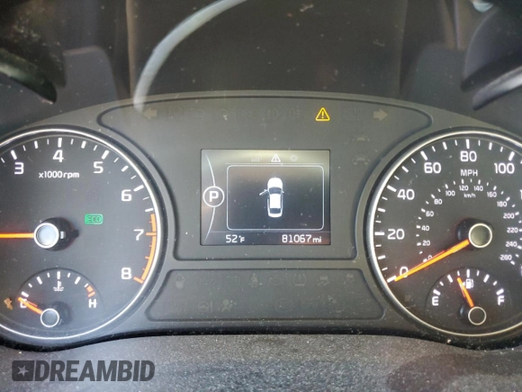 2016 Kia Optima LX with VIN 5XXGT4L30GG020082, listed as a Copart auction lot 87690225 with 81,067 mi miles and Salvage Title. Bid and sale history available at carsss.com. Image 9.