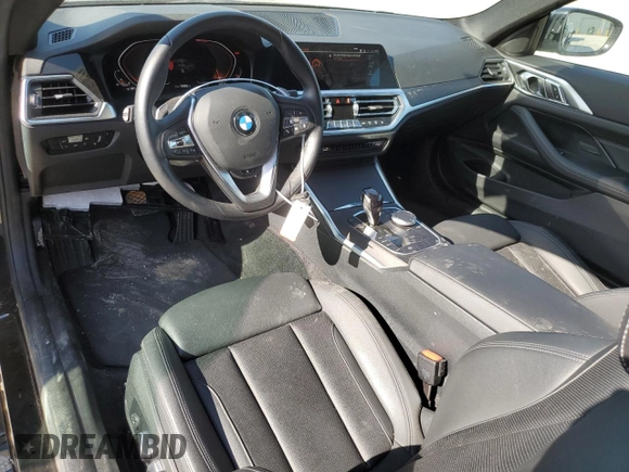 2023 BMW 4 Series 430i with VIN WBA53AP00PCL19557, listed as a Copart auction lot 55710174 with 14,982 mi miles and Salvage title. Bid and sale history available at DreamBid. Image 8.