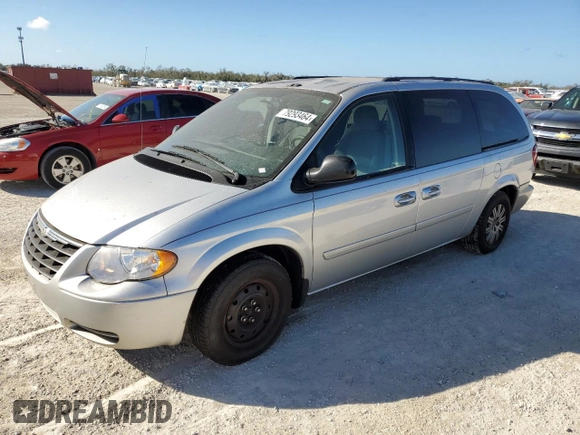 2007 Chrysler Town & Country LWB LX with VIN 2A4GP44R87R340484, listed as a Copart auction lot 79293464 with 0 mi miles and Salvage Title. Bid and sale history available at carsss.com. Image 1.