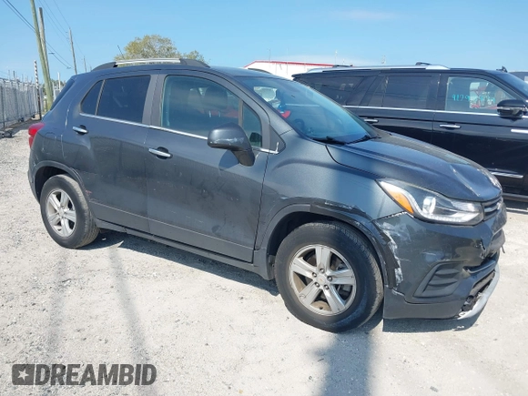2018 Chevrolet Trax LT with VIN KL7CJLSB1JB580095, listed as a IAAI auction lot 41792737 with 72,503 mi miles and . Bid and sale history available at carsss.com. Image 1.