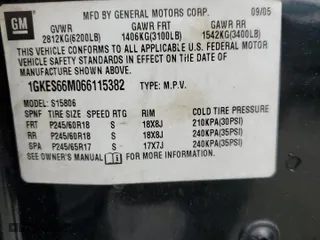 2006 GMC Envoy XL Denali with VIN 1GKES66M066115382, listed as a Copart auction lot 64031054 with 222,143 mi miles and Salvage Title. Bid and sale history available at carsss.com. Image 13.