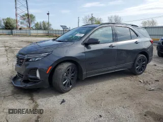 2023 Chevrolet Equinox RS z VIN 3GNAXWEG6PS158541, wystawiony jako Copart lot #54295445 z przebiegiem 23 369 mil mil oraz Szkoda całkowita • Salvage title. Historia ofert i sprzedaży dostępna na DreamBid. Obrazek 1.