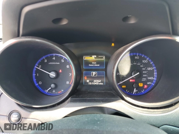 2016 Subaru Legacy Premium with VIN 4S3BNAC69G3061906, listed as a Copart auction lot 53583245 with 151,043 mi miles and Non repairable. Bid and sale history available at DreamBid. Image 9.
