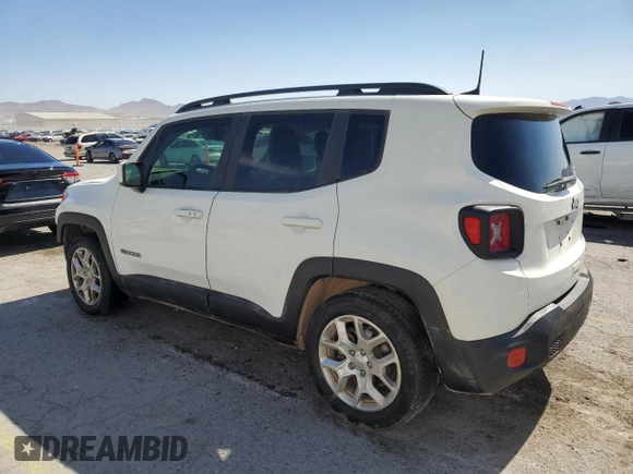 2018 Jeep Renegade Latitude z VIN ZACCJABB6JPJ24894, wystawiony jako Copart lot #55977115 z przebiegiem 79 430 mil mil oraz Szkoda całkowita • Salvage title. Historia ofert i sprzedaży dostępna na DreamBid. Obrazek 2.