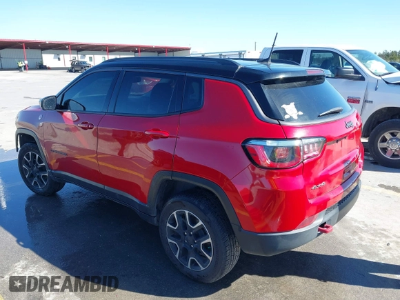 2020 Jeep Compass Trailhawk z VIN 3C4NJDDB5LT162915, wystawiony jako IAAI lot #41654603 z przebiegiem 89 316 mil mil oraz . Historia ofert i sprzedaży dostępna na DreamBid. Obrazek 3.