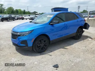 2024 Chevrolet Equinox LS with VIN 3GNAXHEG7RL305183, listed as a Copart auction lot 56563585 with 17,563 mi miles and Salvage title. Bid and sale history available at DreamBid. Image 1.