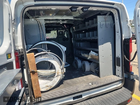 2018 Ford Transit with VIN 1FTYE1YM6JKB52209, listed as a IAAI auction lot 42801071 with 159,984 mi miles and . Bid and sale history available at DreamBid. Image 10.