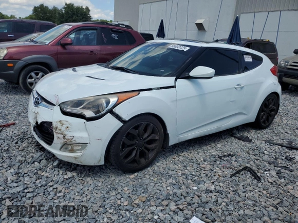 2013 Hyundai Veloster w/Gray Int with VIN KMHTC6AD7DU136483, listed as a Copart auction lot 56803725 with 159,794 mi miles and Salvage title. Bid and sale history available at DreamBid. Image 1.