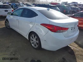 2012 Hyundai Elantra GLS with VIN 5NPDH4AE0CH118794, listed as a IAAI auction lot 41681328 with 209,421 mi miles. Bid and sale history available at carsss.com. Image 3.