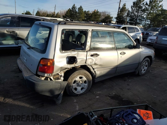 1999 Subaru Forester L with VIN JF1SF6355XG739180, listed as a Copart auction lot 84467674 with 127,591 mi miles and Salvage Title. Bid and sale history available at carsss.com. Image 3.
