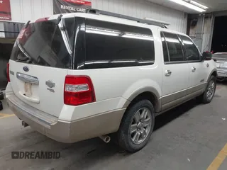 2008 Ford Expedition EL Eddie Bauer with VIN 1FMFK18538LA60838, listed as a IAAI auction lot 41456310 with 201,597 mi miles. Bid and sale history available at carsss.com. Image 4.