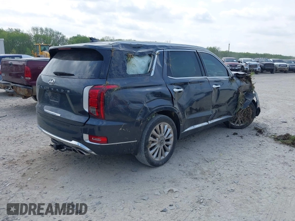 2020 Hyundai Palisade Limited z VIN KM8R54HE6LU073947, wystawiony jako IAAI lot #42149911 z przebiegiem 59 202 mil mil oraz . Historia ofert i sprzedaży dostępna na DreamBid. Obrazek 4.