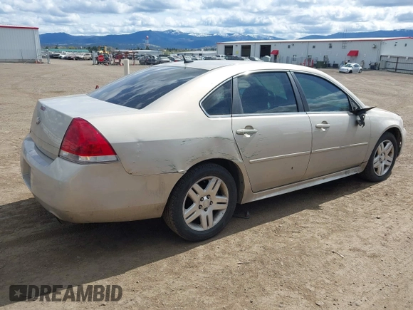 2012 Chevrolet Impala LT Fleet with VIN 2G1WG5E30C1323441, listed as a IAAI auction lot 42012059 with 181,198 mi miles and . Bid and sale history available at DreamBid. Image 4.