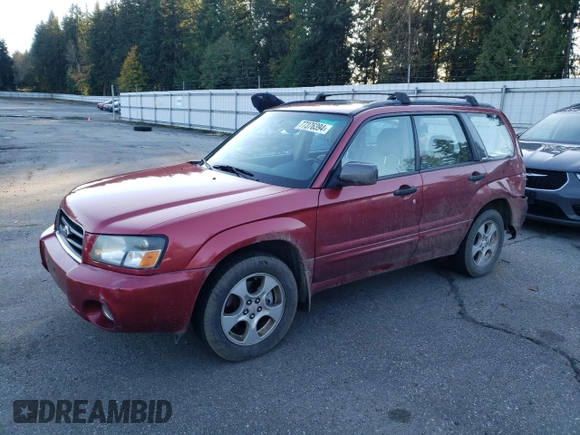 2003 Subaru Forester XS with VIN JF1SG65643H736343, listed as a Copart auction lot 77376394 with 108,665 mi miles and Salvage Title. Bid and sale history available at carsss.com. Image 1.