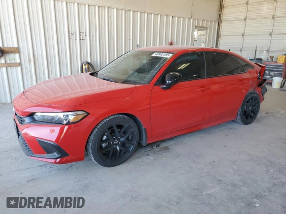2024 Honda Civic Sedan Sport with VIN 2HGFE2F59RH510626, listed as a Copart auction lot 48603485 with 17,634 mi miles and Salvage Title. Bid and sale history available at carsss.com. Image 1.
