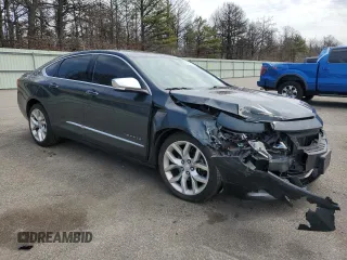 2018 Chevrolet Impala Premier with VIN 2G1125S37J9145698, listed as a Copart auction lot 52649785 with 104,372 mi miles and Salvage Title. Bid and sale history available at DreamBid. Image 4.
