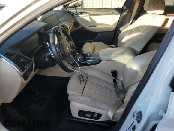2020 BMW X4 xDrive30i with VIN 5UX2V1C05L9B34564, listed as a Copart auction lot 70014203 with 0 mi miles. Bid and sale history available at carsss.com. Image 7.