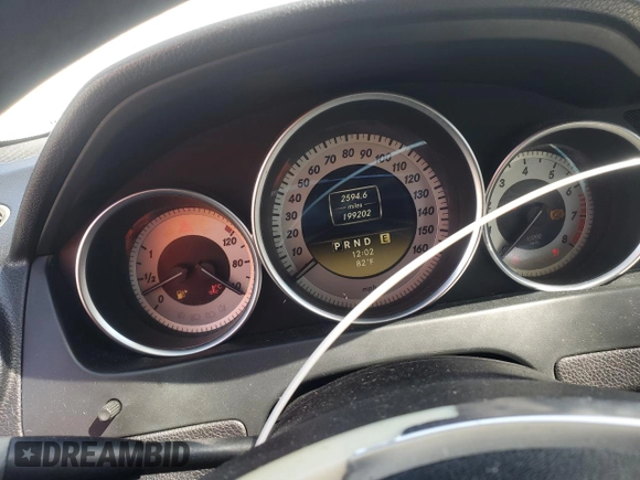 2012 Mercedes-Benz C-Class C 250 Sport with VIN WDDGF4HB5CR213347, listed as a Copart auction lot 53603365 with 199,202 mi miles and Clean Title. Bid and sale history available at carsss.com. Image 9.