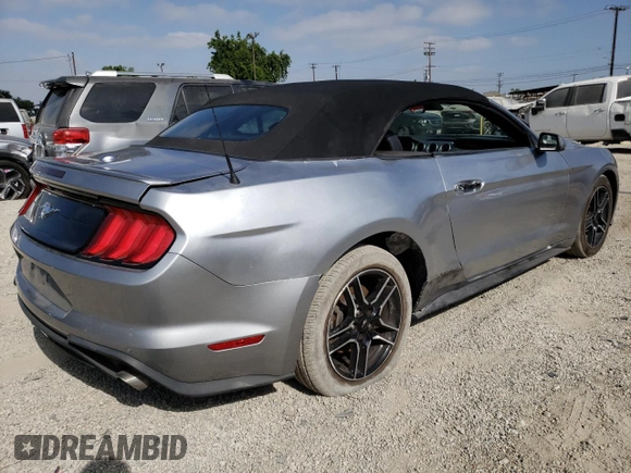 2021 Ford Mustang EcoBoost with VIN 1FATP8UH1M5107807, listed as a Copart auction lot 63019323 with 42,961 mi miles and . Bid and sale history available at DreamBid. Image 3.