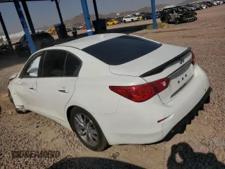 2015 Infiniti Q50 Premium with VIN JN1BV7ARXFM396992, listed as a Copart auction lot 71112754 with Not Provided miles and Salvage Title. Bid and sale history available at DreamBid. Image 2.