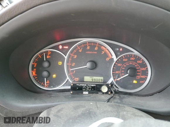 2013 Subaru WRX WRX with VIN JF1GV7E63DG009798, listed as a Copart auction lot 88509795 with 99,009 mi miles and Salvage title. Bid and sale history available at DreamBid. Image 9.
