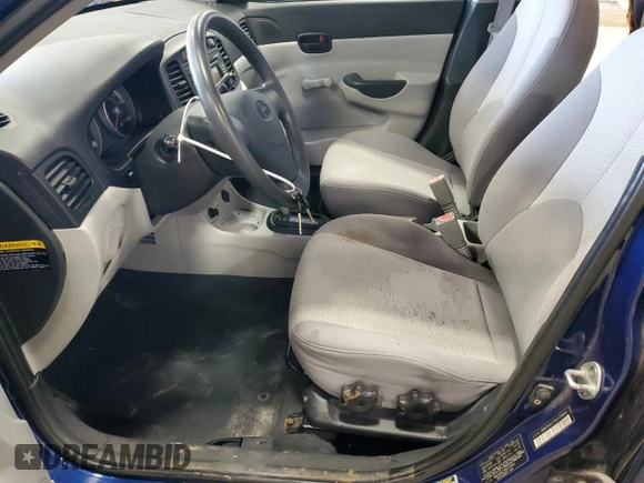 2008 Hyundai Accent GLS with VIN KMHCN46C78U279499, listed as a Copart auction lot 48026805 with 152,986 mi miles and Salvage Title. Bid and sale history available at carsss.com. Image 7.