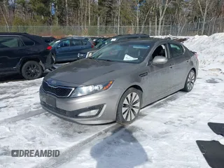 2012 Kia Optima SX with VIN 5XXGR4A66CG005804, listed as a IAAI auction lot 41499342 with 115,808 mi miles and . Bid and sale history available at carsss.com. Image 2.